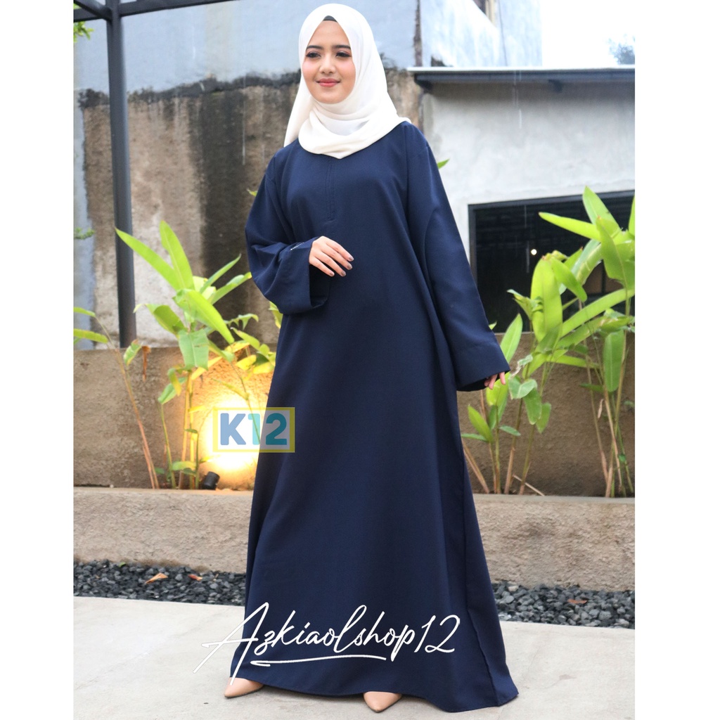 (BISA COD) GAMIS TURKI BASIC ABAYA POLOS / GAMIS ABAYA WANITA JUMBO BUSUI