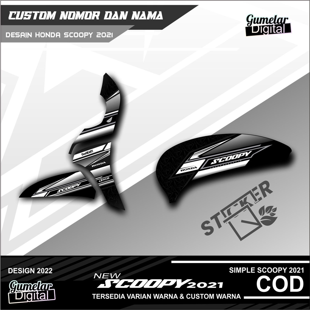 STICKER SCOOPY 2021 STRIPPING NEW SCOOPY 2021 01