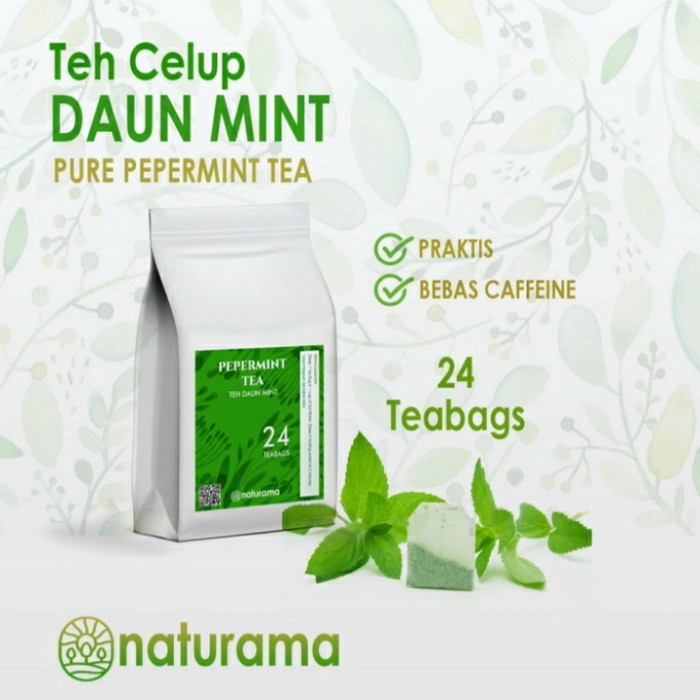 

TEH DAUN MINT CELUP 24 TEABAGS NATURAMA PURE PEPERMINT TEA