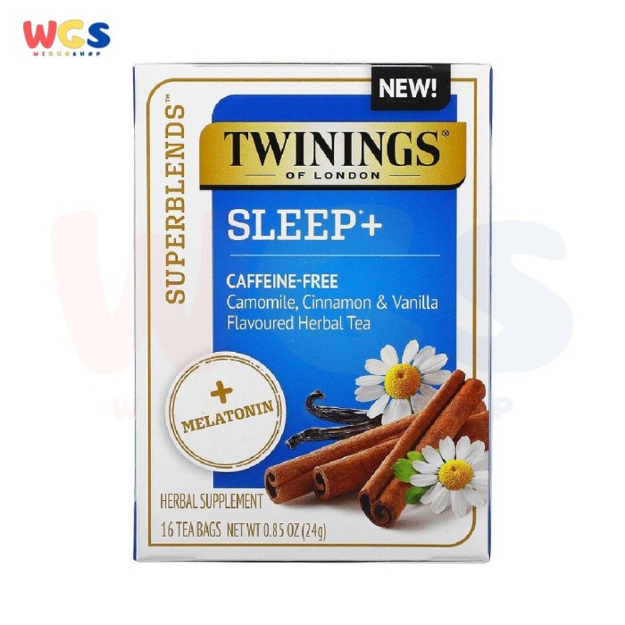 

TWININGS OF LONDON SLEEP+ CAFFEINE FREE CAMOMILE HERBAL TEA 16P X 1.5G