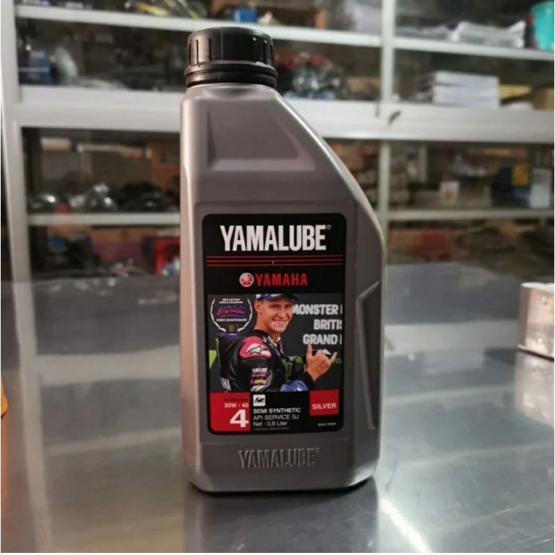 oli motor yamalube YAMALUBE SILVER OIL 800mlSJ 20W-40 JASO MA Original [ YAMALUBE SILVER ]castrol go oli enduro oli mesran oli Fidfral  oli mpx 2 oli matic oli motor matic mpx2 oli mpx1 oli mpx 1 mpx1 mpx2 MPX1 MPX 2 MpX 1 MPX2 Oli AHM AHM ahm AHM OIL OLI