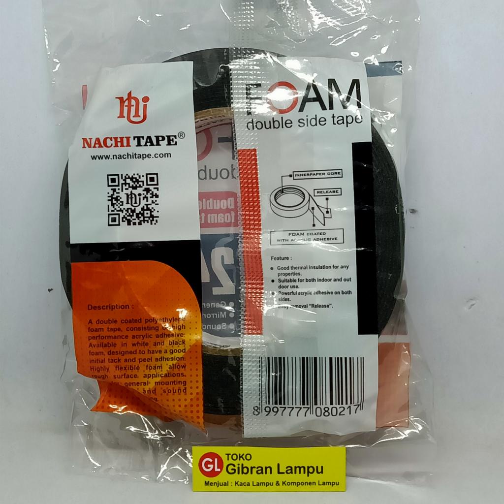 Double Foam Merah Nachi - Double Side Tape - Isolasi Perekat Bolak Balik