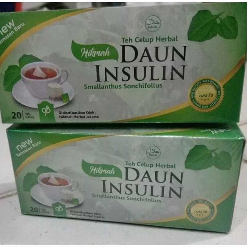 

TEH CELUP DAUN INSULIN/ TEH HERBAL DAUN INSULIN HIKMAH ISI 20 KANTONG