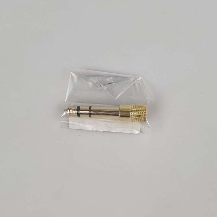 HEADPHONE JACK ADAPTER CONVERTER AUDIO JACK 3.5mm 1/8 to 6.5mm 1/4 STEREO PJ1652 GOLDEN