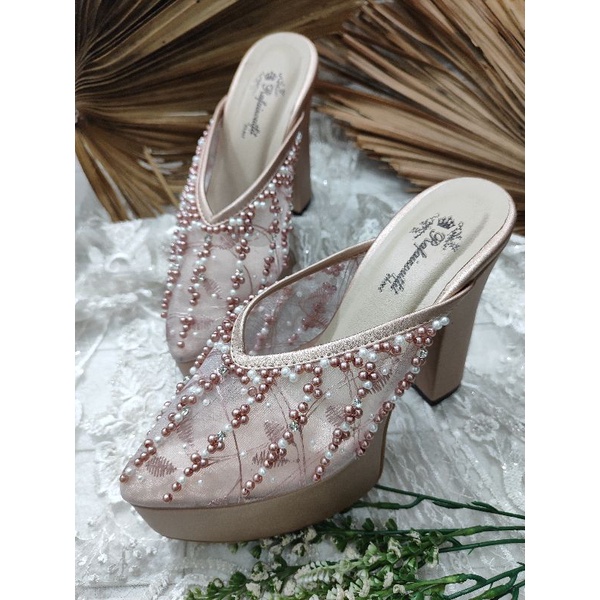 sepatu wanita yesika rosegold 12cm tahu