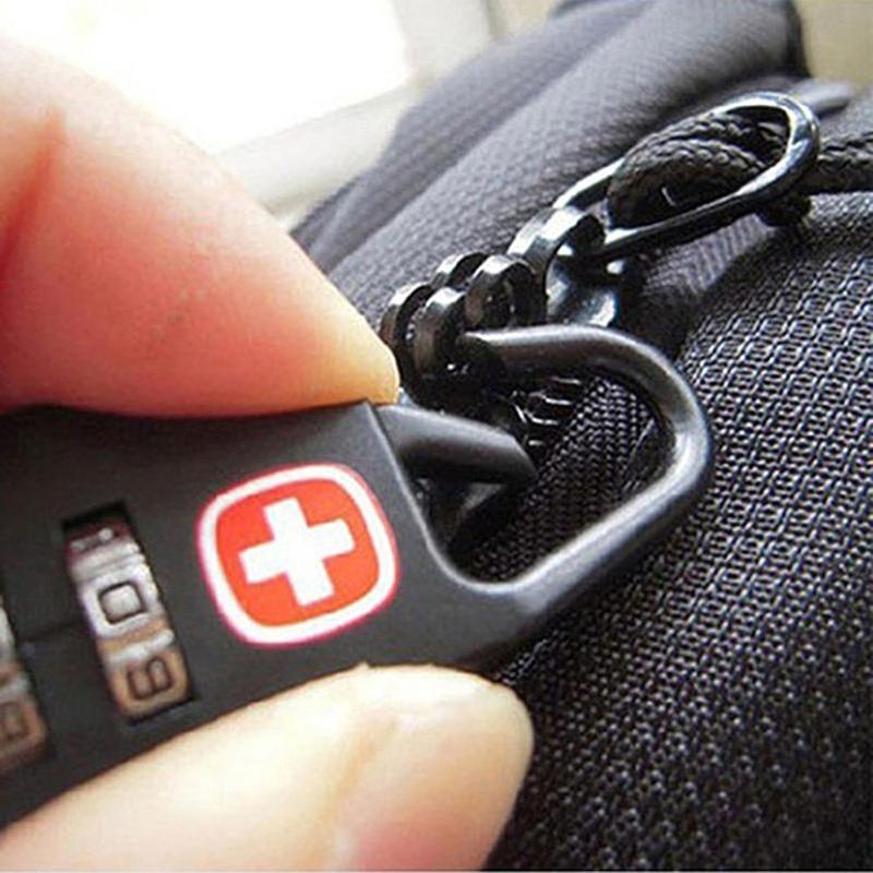 Gembok Koper Safety Lock Numeric Code Padlock Travel Bag Gembok Swiss Pengaman Kode Angka Pengunci Ransel Tas anti maling | GROSIRXPRESS