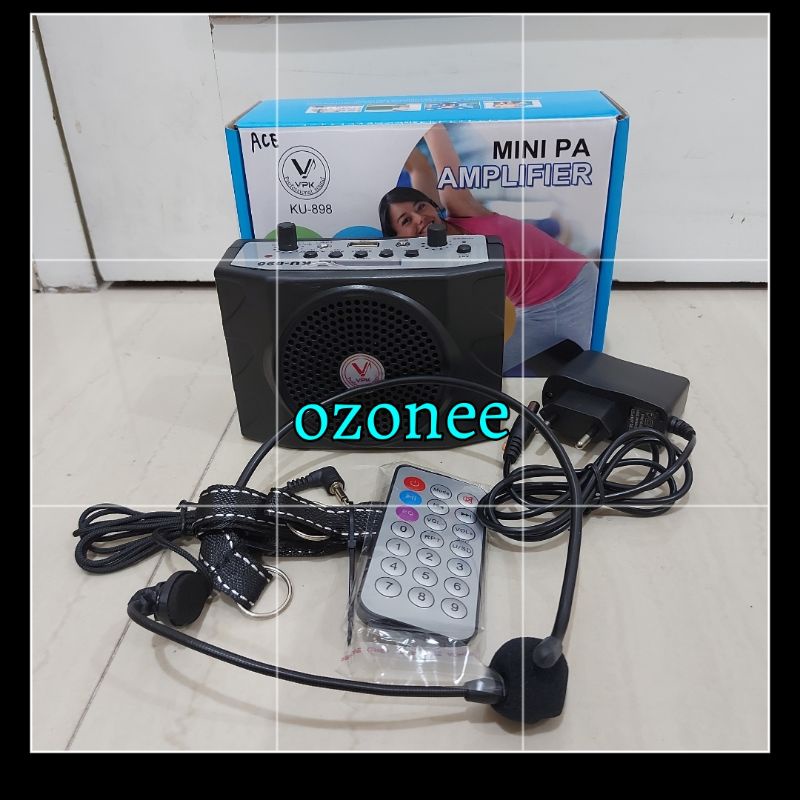 MINI PA AMPLIFIER VPK KU 898 SPEAKER PINGGANG WAISTBAND VPK KU-898 ORI
