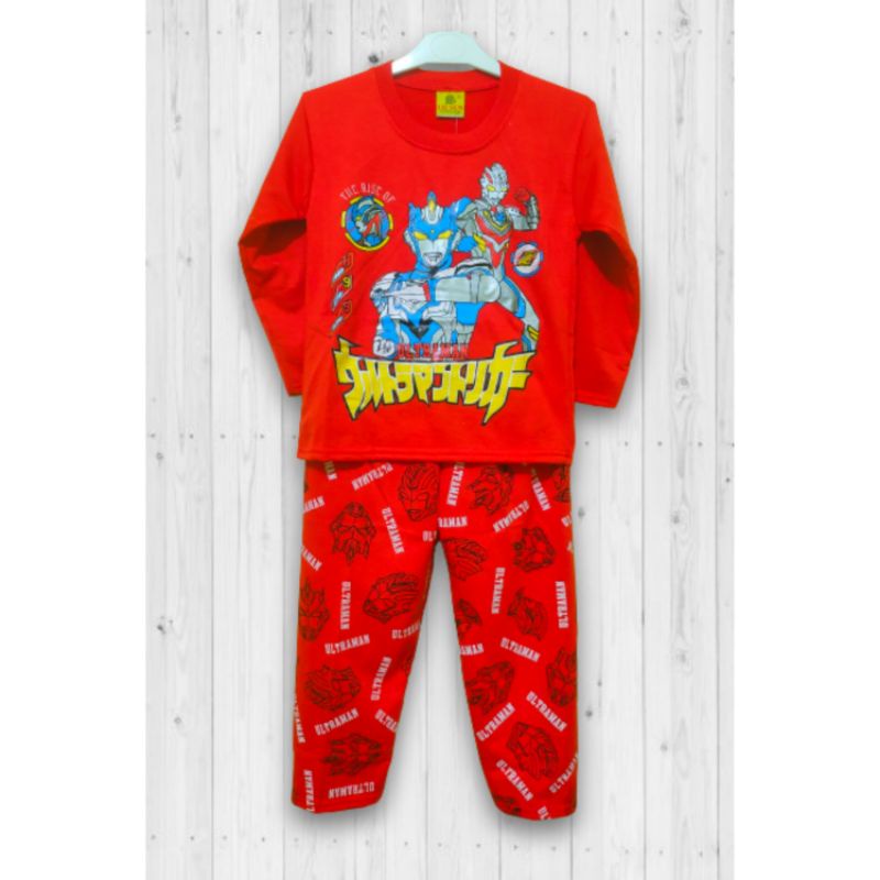 ULTRAMAN | 6, 7, 8 Tahun | Size 16, 18, 20 | Baju Tidur Anak Laki Laki Setelan Cowok