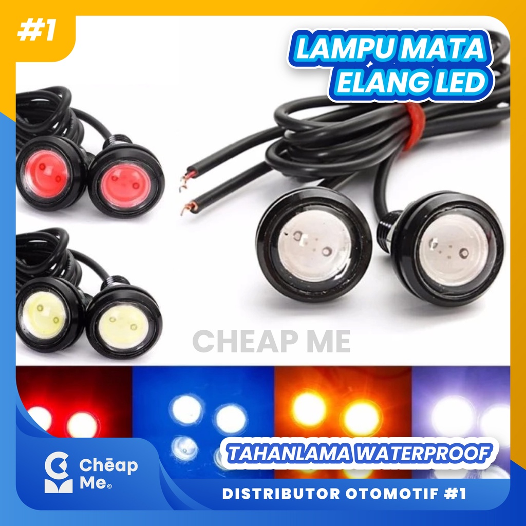 Lampu Mata Elang Led EAGLE EYE 23mm DRL Led Motor Mobil UNIVERSAL
