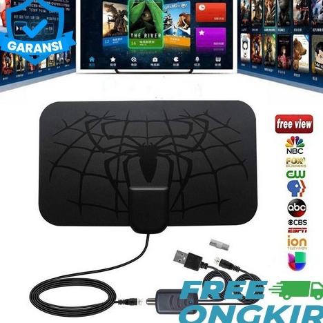 Antena TV Digital Lengkap Dengan Booster (Sinyal Kuat)