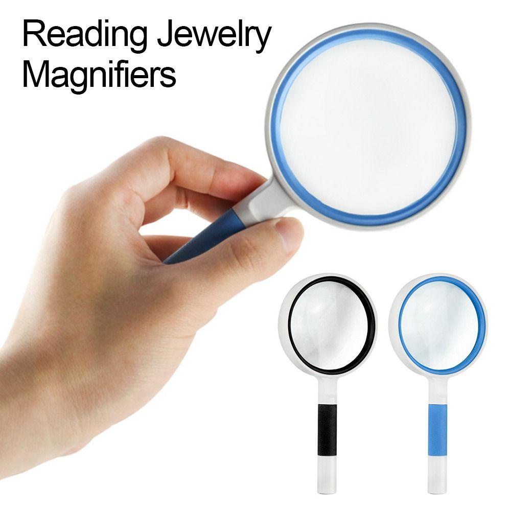 Solighter Baca Perhiasan Magnifiers Professional 4X 75mm Magnifying Glass Lens