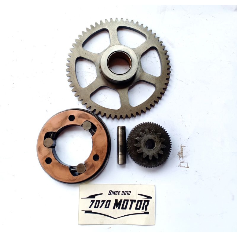 set oneway gigi stater besar kecil Jupiter MX lama original gear starting starter MX old MX 4Speed