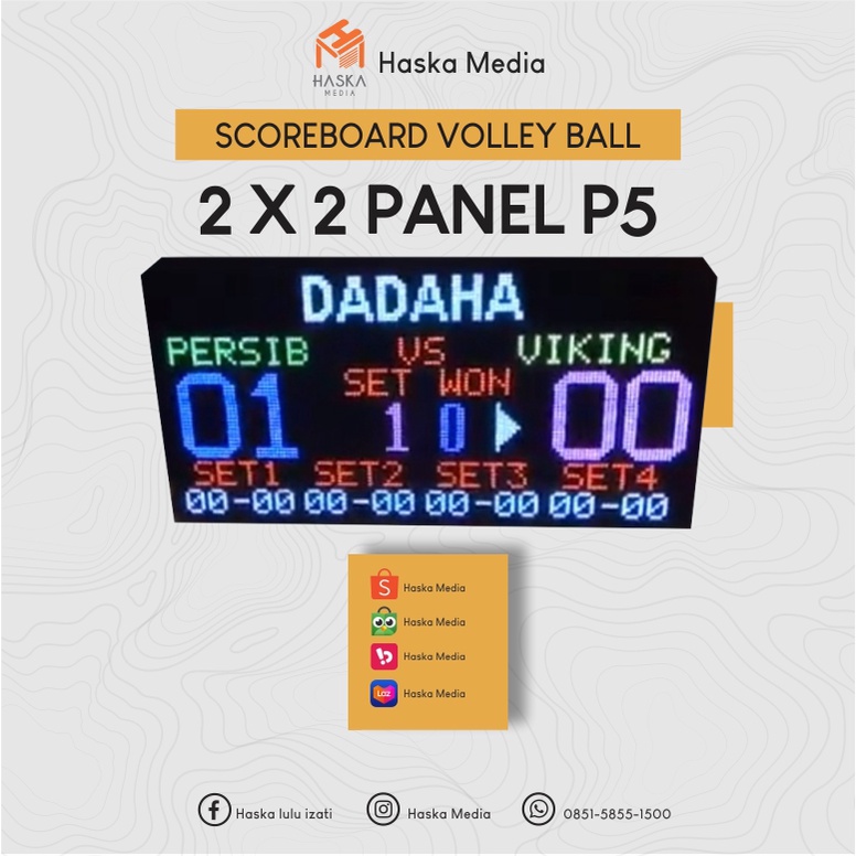SCOREBOARD DIGITAL PAPAN SKOR VOLI