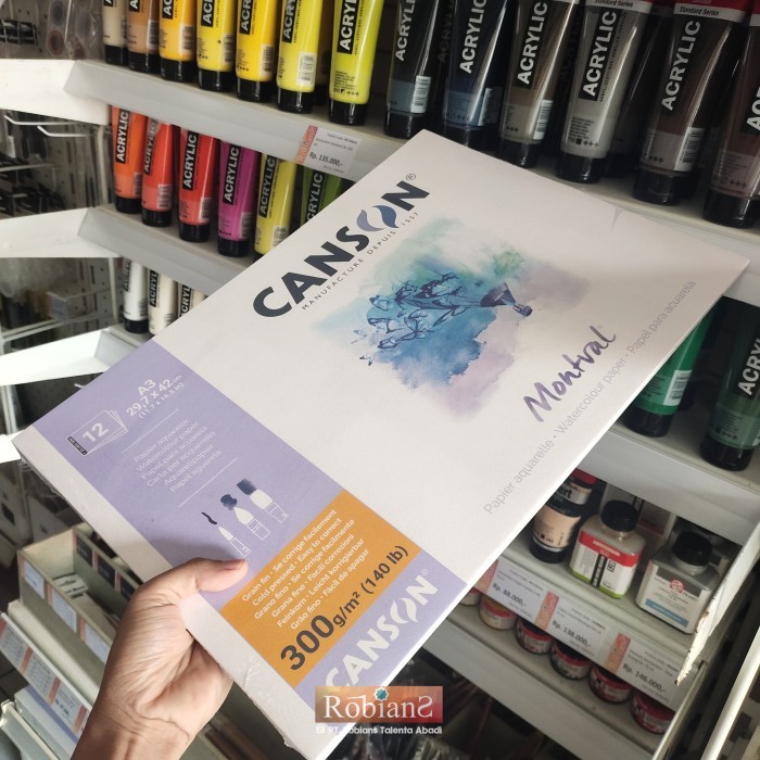 

[COD] Kertas Lukis / Kertas Cat Air - Canson Montval Uk. A3 300 gsm