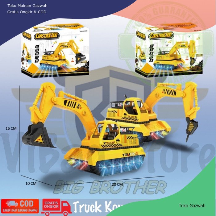 Truck Excavator Traxavator Beko Mobil Keruk Penghancur Batu Truk Bor BRO1230