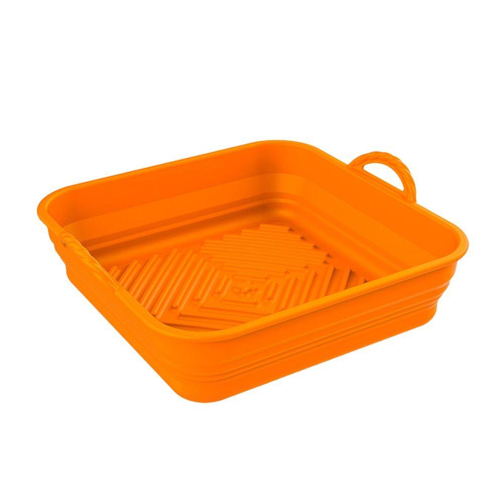 Top Square Silicone Pot Grill Pot Tray Masak AirFryer Aksesoris Baking Basket