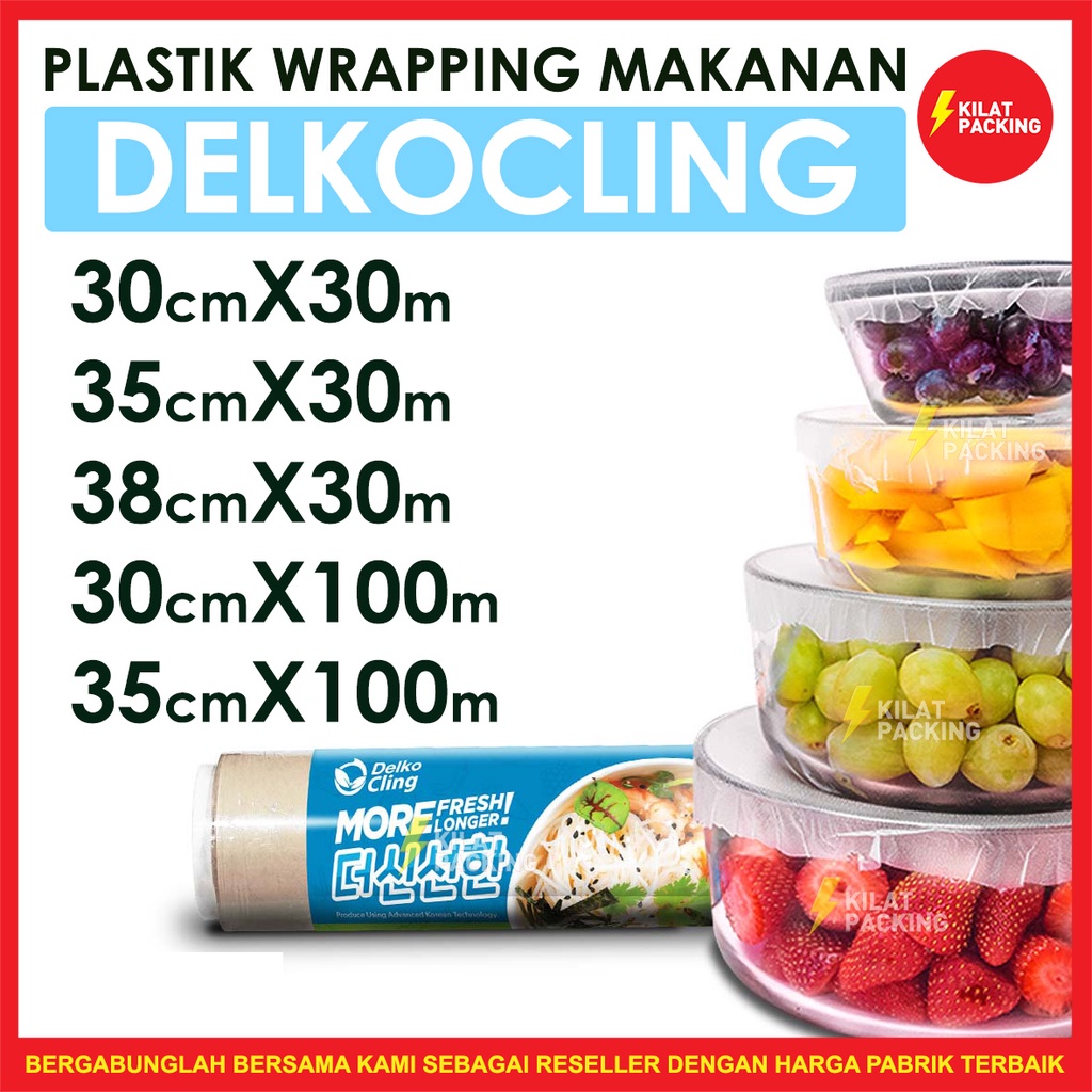 Plastik Wrapping Makanan Cling Wrap Delko Plastik Cling Wrap Food