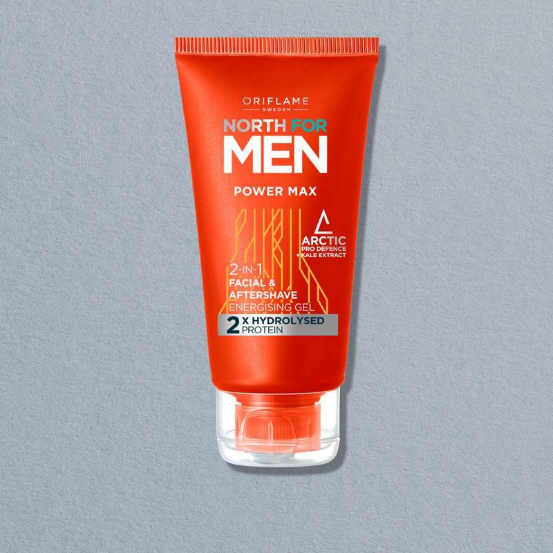 North For Men Subzero 2-in-1 Moisturising Gel//North Fir Men PowerMax 2-in-1 Facial and Aftershave Energising Gel