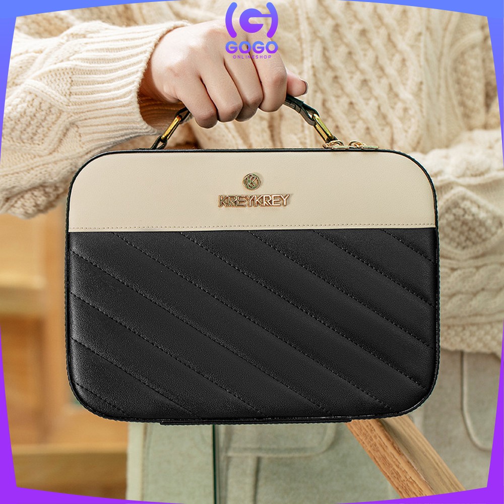 GOGO-K112 Tas Kosmetik Wanita 2IN1 Cosmetic Pouch / Tas Penyimpanan Pouch Makeup Organizer / Tas Travel Bag Pouch Travelling Organizer