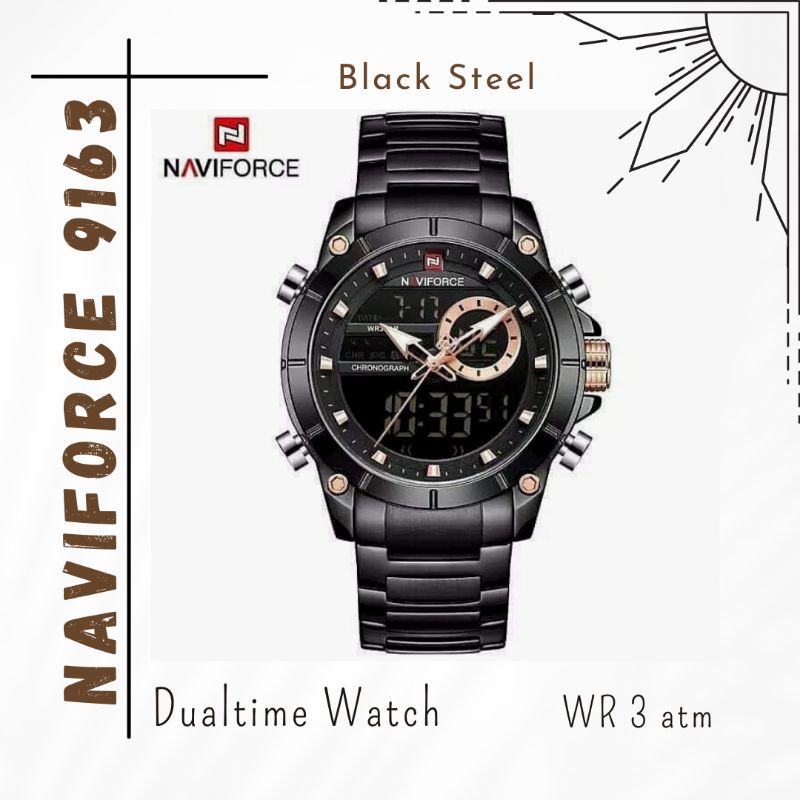 Jam tangan pria naviforce 9163 Termurah