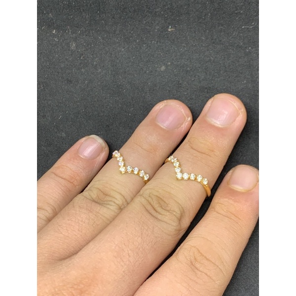 cincin emas asli kdr 700 model aurel bermata