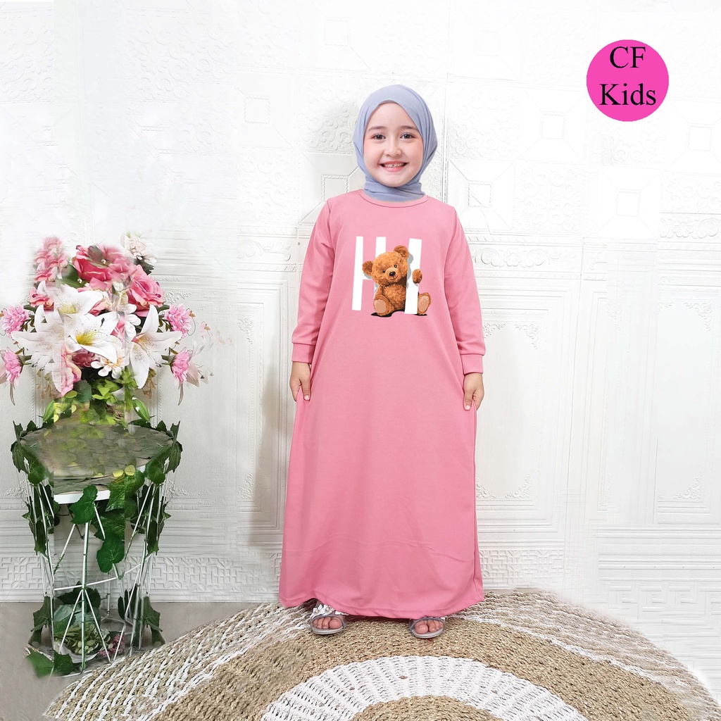 Gamis Anak Perempuan DTF Hi Bear CKids