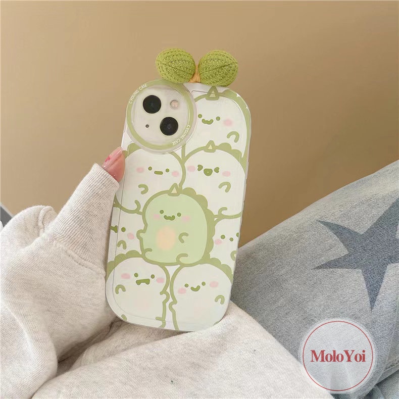 Soft Case Motif Kartun Dinosaurus 3D Untuk iPhone 11 Pro MAX XR 6 6s 7 8 Plus 7Plus 8Plus 12 13 Pro MAX X XS MAX SE 2020