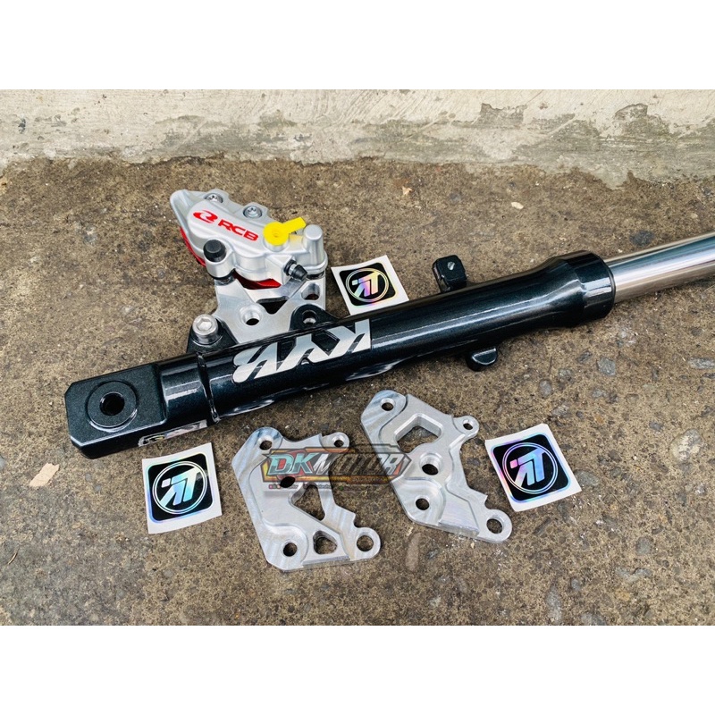 Breket Pangkon Kaliper 2P pnp Shock Skok Vixion Old New KYB disc 30 32