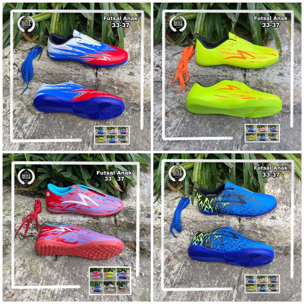 Sepatu Futsal Anak Anak Ukuran 33 34 35 36 37