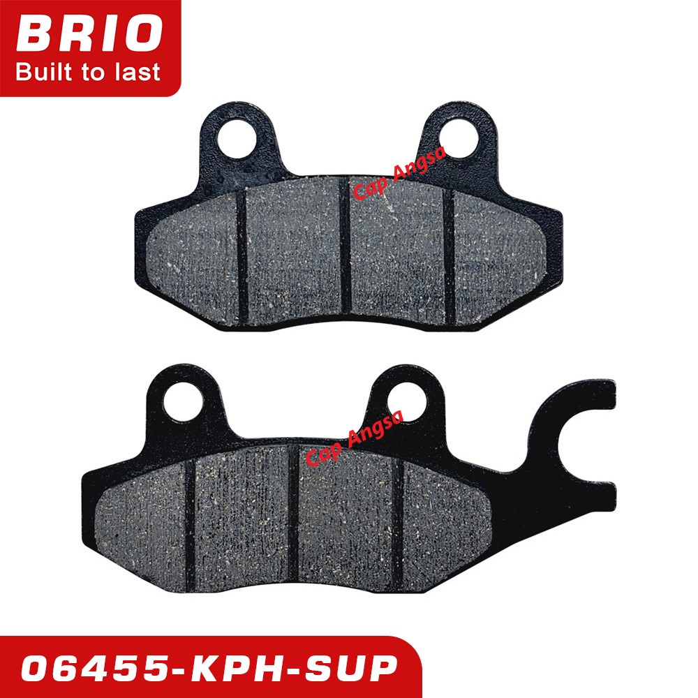 BRIO FRONT BRAKE PAD KAMPAS REM DEPAN DISC DISPED REM SUPRA X FIT 125 REVO KARISMA 06455 KPH DISPAD 20pc