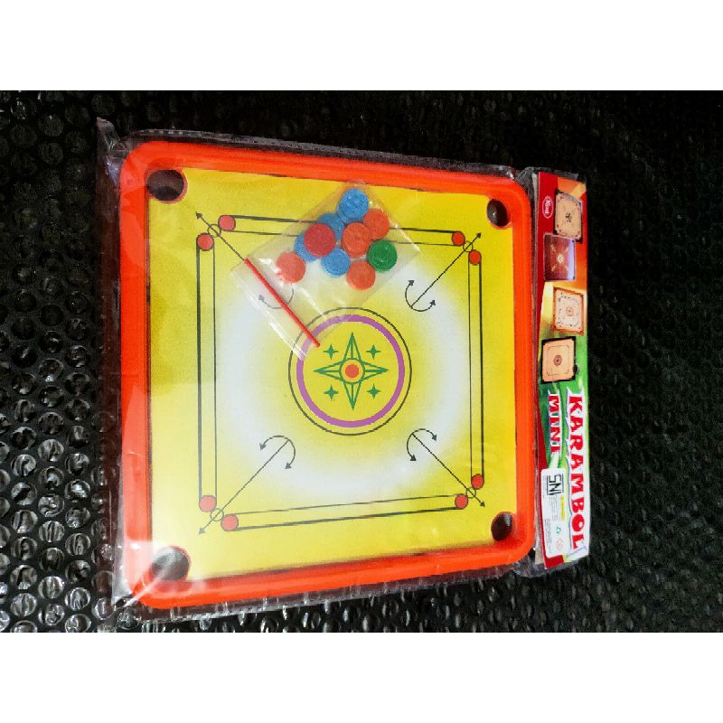 Mainan Anak Mini  Kerambol 1 set/ karambol plastik