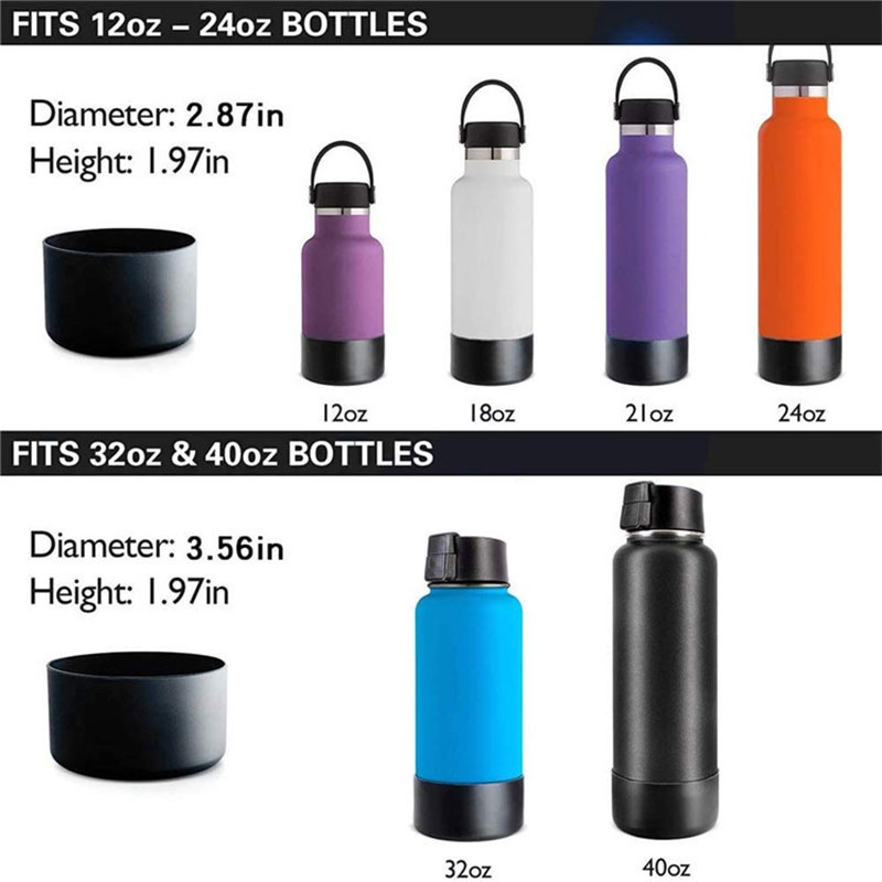 Set Aksesoris Botol Air Minum Hydro flask 12 &amp; 24oz 32 &amp; 40oz Bahan Silikon Dengan Gagang Paracord