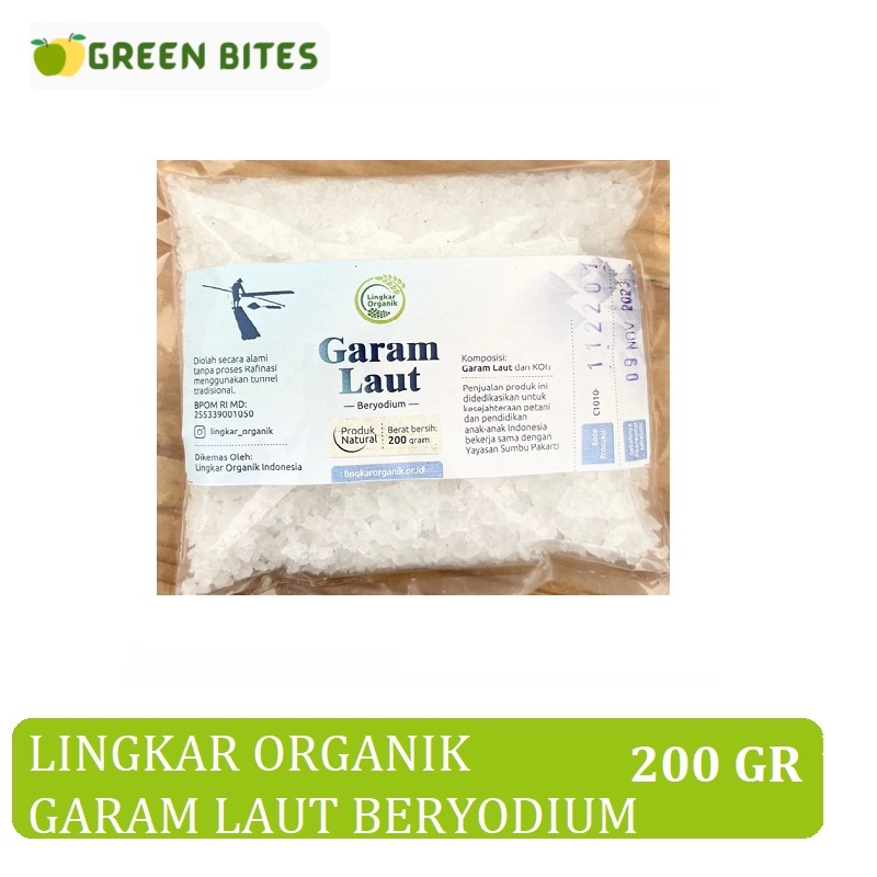 

Lingkar Organik Garam Laut Beryodium 200 gr