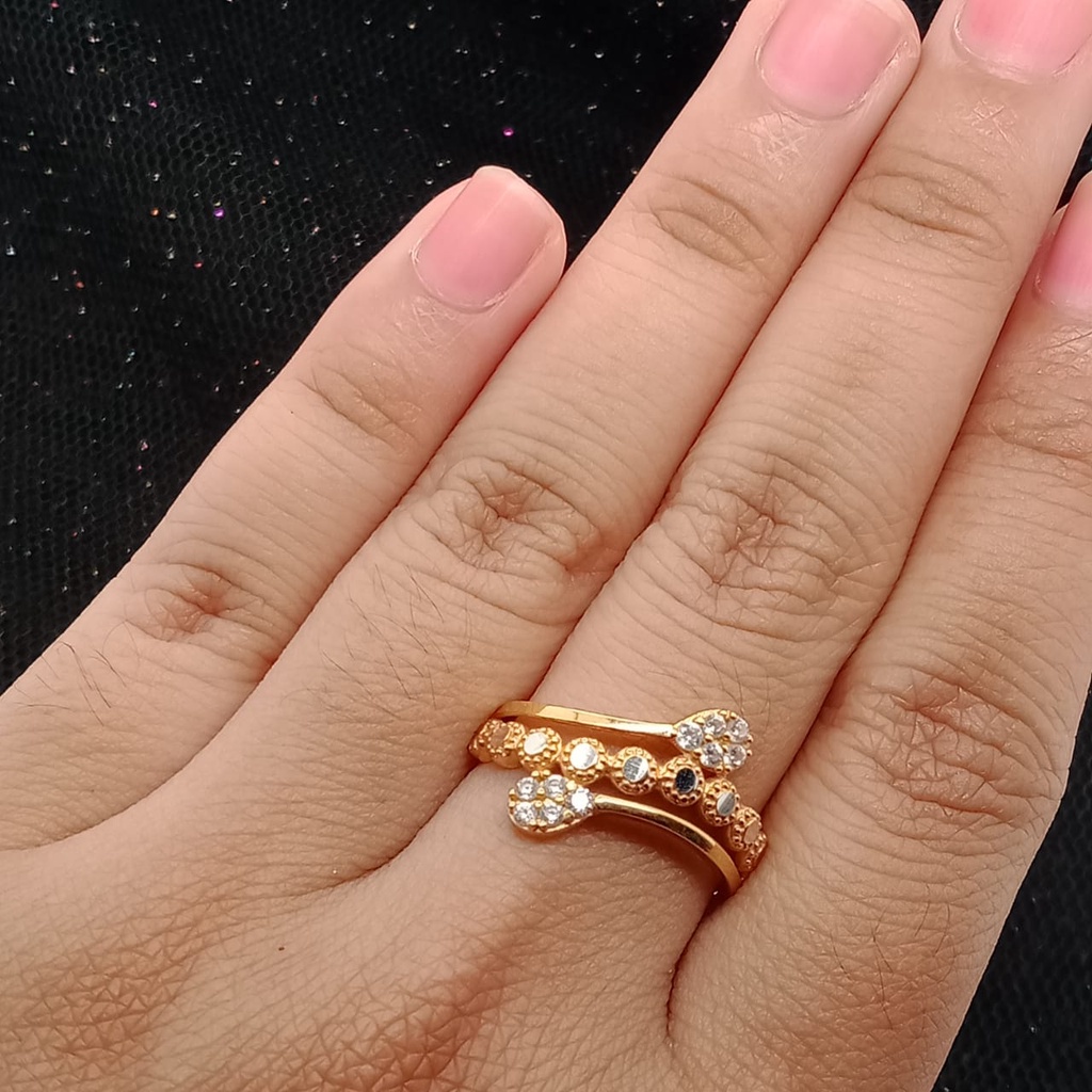 Cincin emas 17K - 2.4 gr kadar 750 - 3842