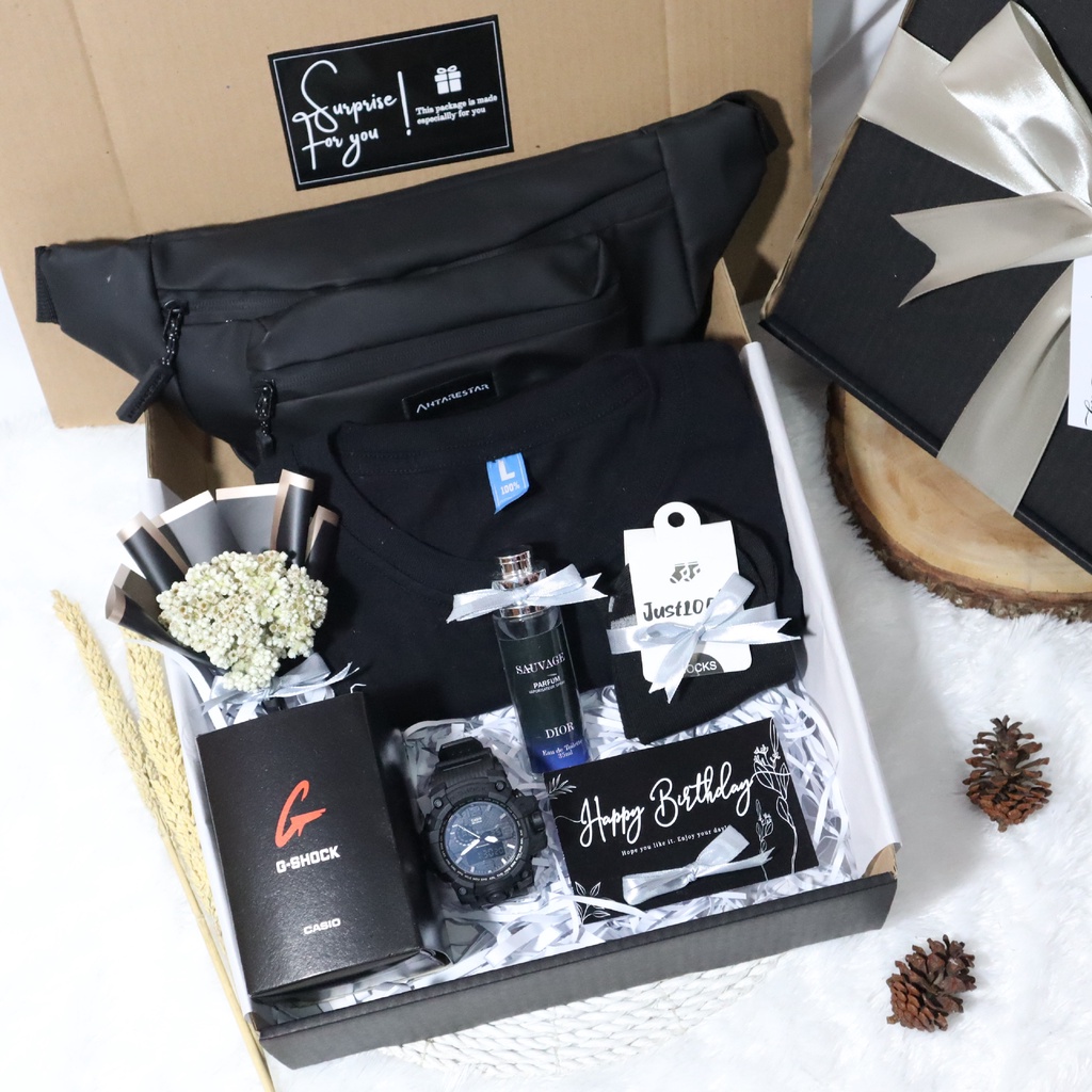 Hampers Cowok PREMIUM / Kado Ulang Tahun Cowok / Gift Box Wisuda / Hadiah