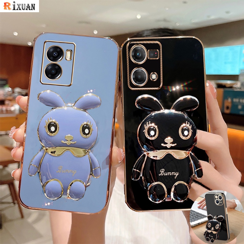 Soft Case Silikon Desain Kelinci Untuk OPPO Reno 8 4G Reno 7 4G Reno 6 Reno 6Z Reno 5F 4F 2F Reno3 A91 F11 Pro F9