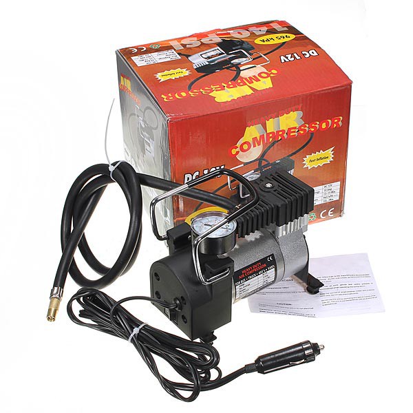 Mini Heavy Duty Air Compressor Portable 12V 140PSI Auto Tire Inflator Pump Air Compressor