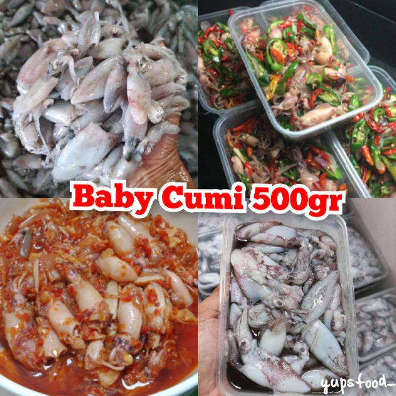 

BABY CUMI MENTAH 500GR KEMASAN BOX (BERAT BEKU)