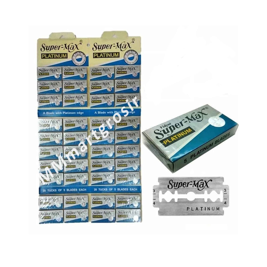 Silet SuperMax Platinum / Silet Tajam / 5 Platinum Blades / Silet Vidyut