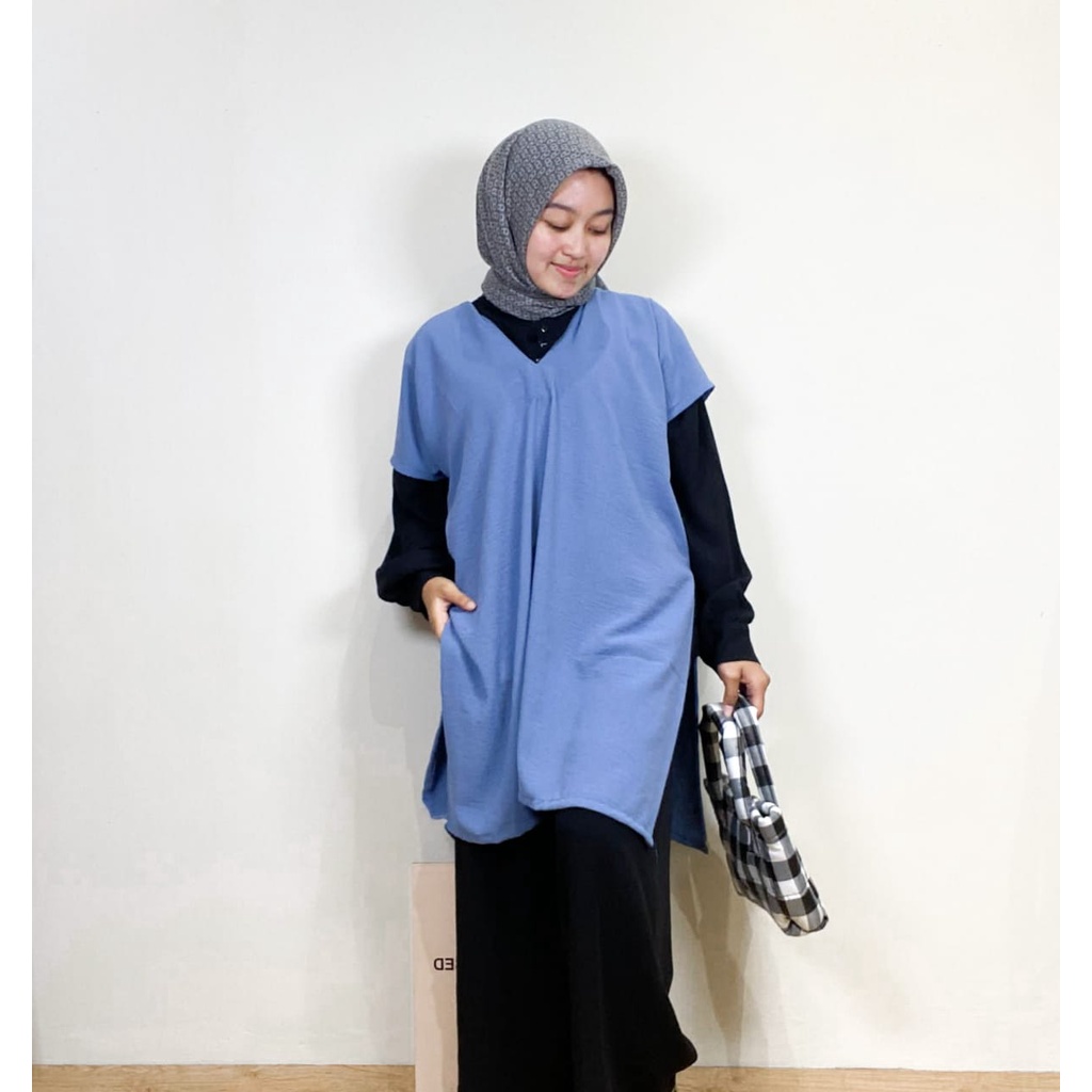 LONG SQUARE NAGITA - CRINKLE AIRFLOW - KAFTAN CRINKLE JUMBO