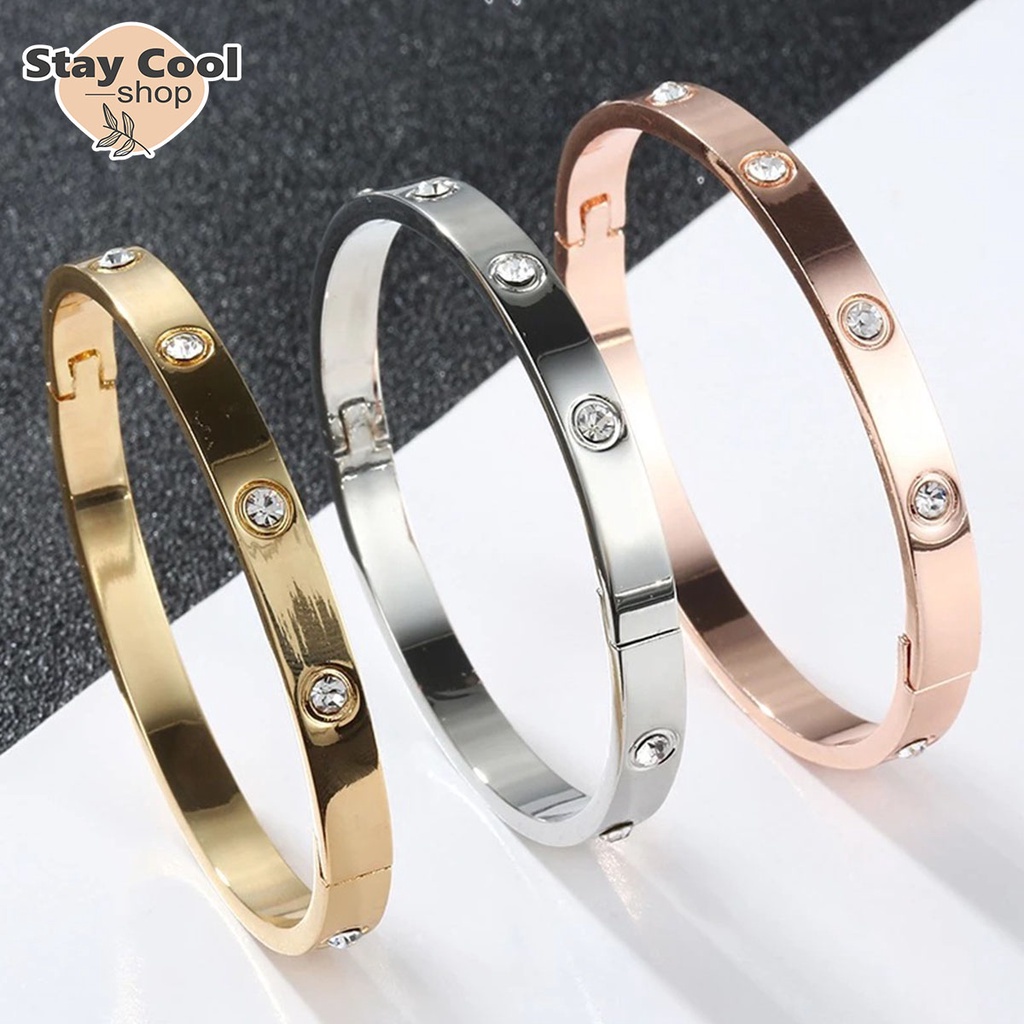 Gelang Titanium Mata Perhiasan Fashion Import Kualitas Premium Anti karat Dan Luntur Bisa Cod Bayar Ditempat