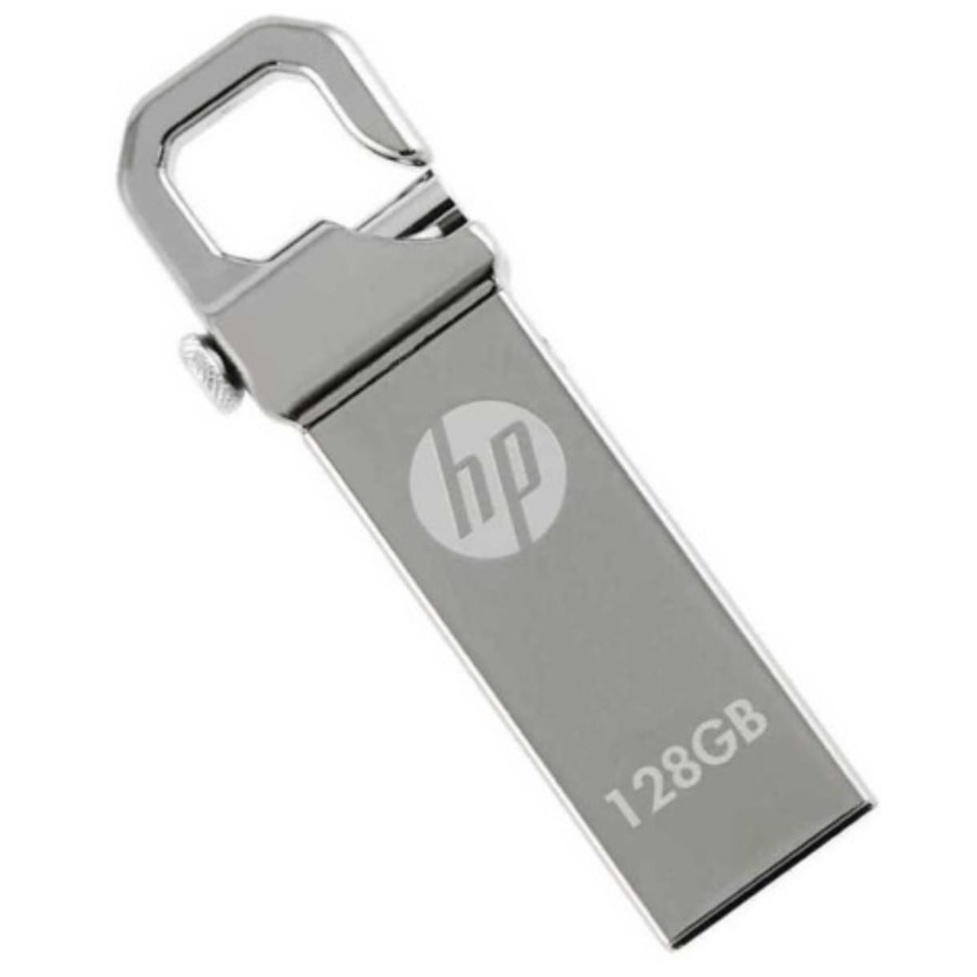 Flashdisk-Flash Drive-USB Drive HP USB 2.0 128GB V250w-USB Flashdisk-Flash Disk Flash Drive Penyimpanan Data 128GB HP V250w -All Smartphone-Laptop-Silver