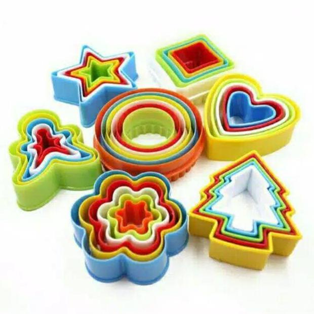 [MAREM] ISTANA BAKING CETAKAN COOKIES CUTTER RING PLASTIK SET FONDANT BISCUITLOVE BUNGA BULAT GINGER