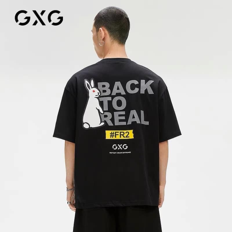 kaos / t-shirt Fr2 black to real - fucking rabbit