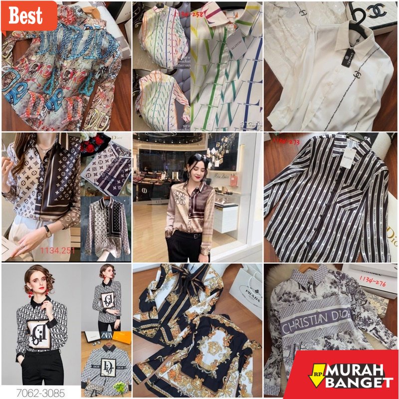 atasan wanita terbaru 2022 KEMEJA WANITA // KEMEJA IMPORT BANGKOK // TUNIK BANGKOK // ATASAN KEMEJA 