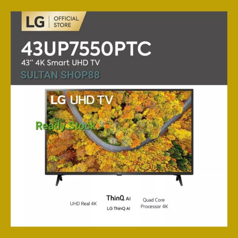 LG LED TV 43UP7550PTC SMART TV UHD 4K 43 INCH 43UP7550