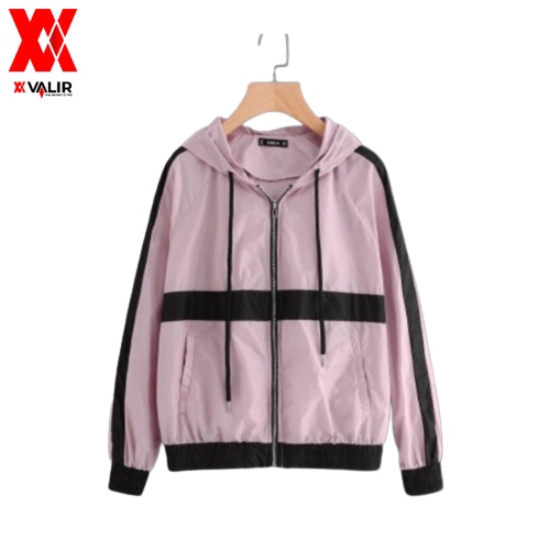 Valir Mona - Jaket Wanita Anti Air Bahan Taslan Parasut Premium High Quality Waterproof Jacket Cewek