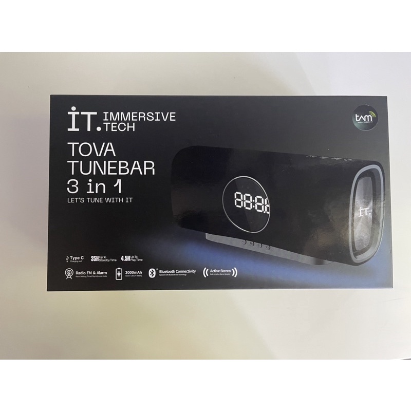 BLUETOOTH SPEAKER IT TOVA TUNEBAR 3in1