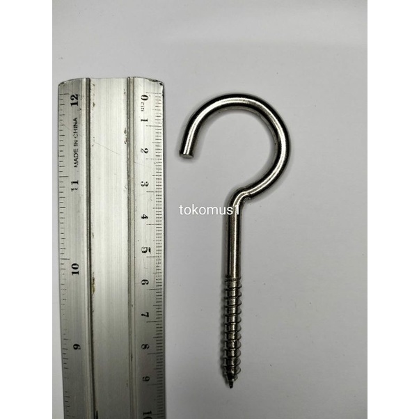 1 PC Kapstok Buka | Baut Gantung Besi | Gantung Burung | Hook Skrup |Material | Skrup Tanda Tanya
