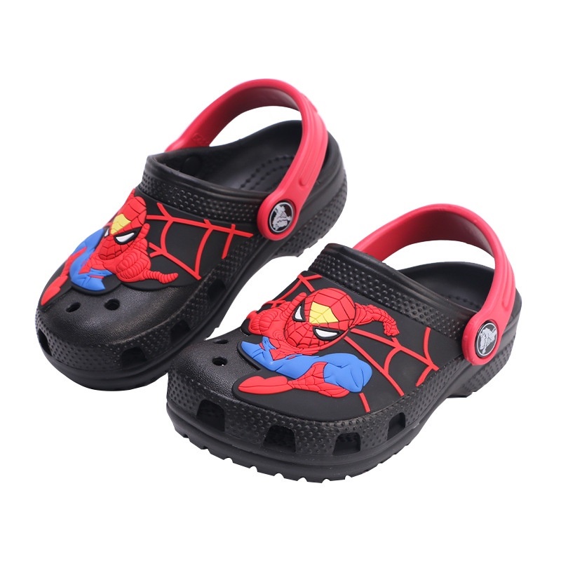 Crocs Anak Spiderman New Crocs Sandal Anak Laki-Laki Sandal Anti Licin New Launching